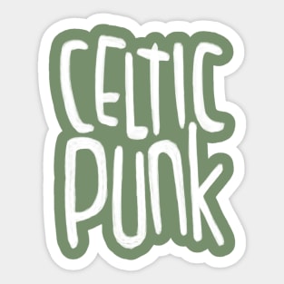 Irish Music, Celtic Punk Sticker